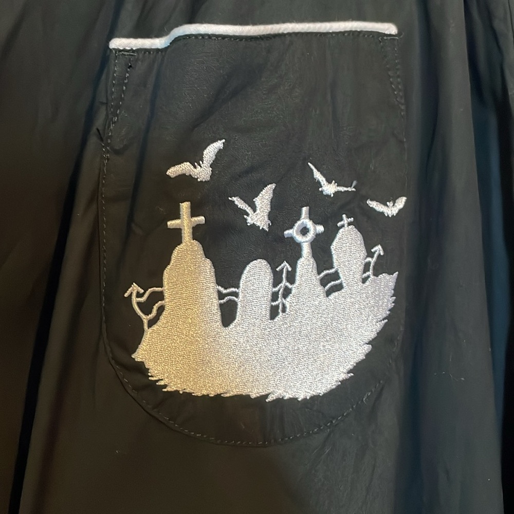 Hell Bunny Graveyard Vintage Style Skirt with Pockets - Picture 2 of 4
